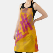 Abstracte creatieve tekening. Rechternajaar kleur  Schort (Insitu)