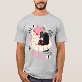 Abstracte Creature Motivatie Hug T-shirt (Voorkant)