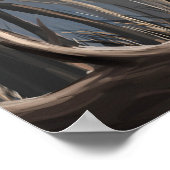 Abstracte Creepy Twisted Tree Branch Poster Afdruk (Hoek)