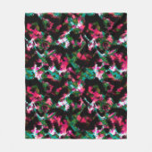 Abstracte crimson black fleece deken (Voorkant)
