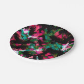 Abstracte crimson black papieren bordje (Gekanteld)