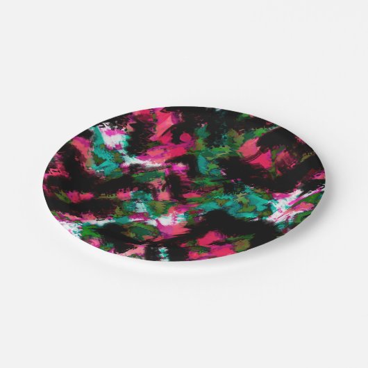 Abstracte crimson black papieren bordje (Gekanteld)