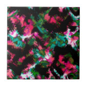 Abstracte crimson black tegeltje (Voorkant)