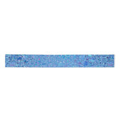 Abstracte Crystal Turquoise en Blue Satijnen Lint (Voorkant)