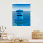 Abstracte Crystal Zen Poster (Keuken)