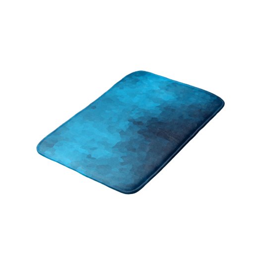 Abstracte Crystallized Blue Background Badmat (Gekanteld)