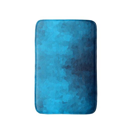 Abstracte Crystallized Blue Background Badmat (Voorkant Verticaal)