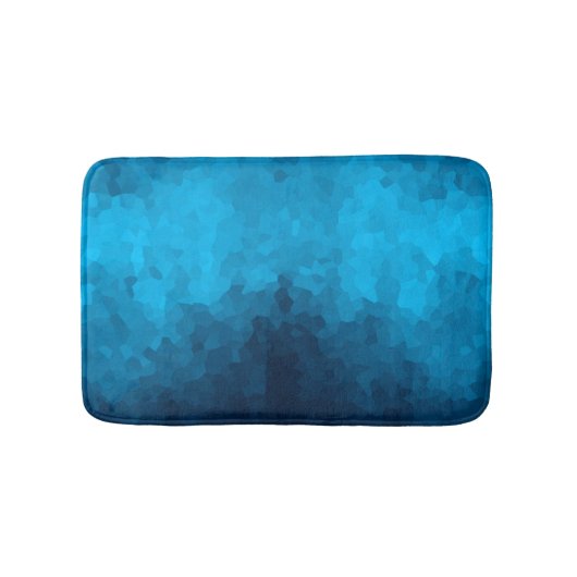 Abstracte Crystallized Blue Background Badmat (Voorkant)