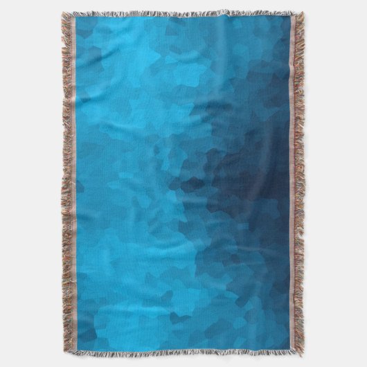 Abstracte Crystallized Blue Background Deken (Voorkant Verticaal)