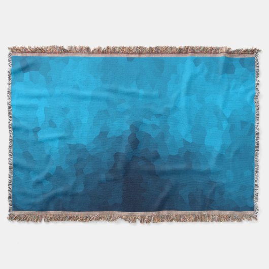 Abstracte Crystallized Blue Background Deken (Voorkant)