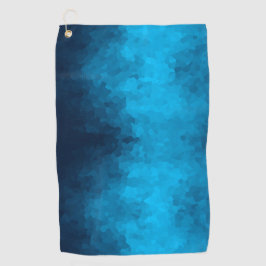 Abstracte Crystallized Blue Background Golfhanddoek