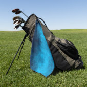 Abstracte Crystallized Blue Background Golfhanddoek (Groen)