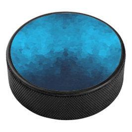 Abstracte Crystallized Blue Background Hockey Puck