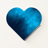 Abstracte Crystallized Blue Background Notitieboek (Achterkant)