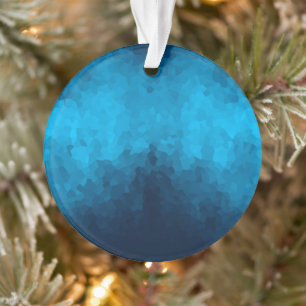 Abstracte Crystallized Blue Background Ornament