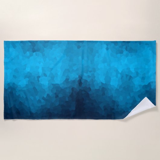 Abstracte Crystallized Blue Background Strandlaken (Voorkant)