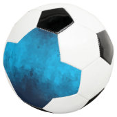 Abstracte Crystallized Blue Background Voetbal (Drie kwart)