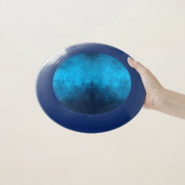 Abstracte Crystallized Blue Background Wham-O Frisbee