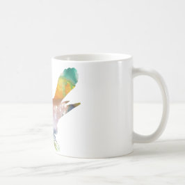 Abstracte Cuckoo Silhouette Koffiemok