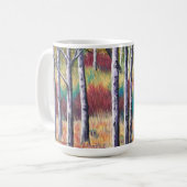 Abstracte cup herfst koffiemok (Voorkant links)