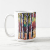 Abstracte cup herfst koffiemok (Links)