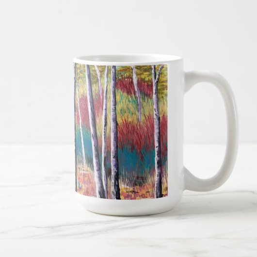 Abstracte cup herfst koffiemok (Rechts)