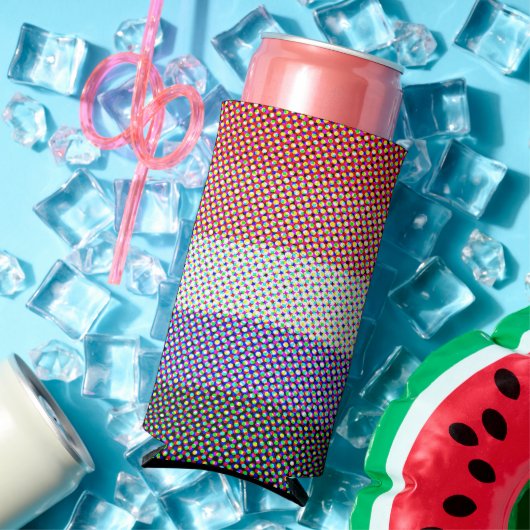 Abstracte Cupioromantische Pride Flag Seltzer Blikjeskoeler (Insitu Zomer)