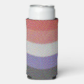 Abstracte Cupioromantische Pride Flag Seltzer Blikjeskoeler (Seltzer Voorkant)