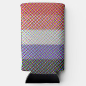 Abstracte Cupioromantische Pride Flag Seltzer Blikjeskoeler (Achterkant)