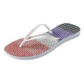 Abstracte Cupioromantische Pride Flag Teenslippers (Schuin)