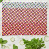 Abstracte Cupioromantische Pride Flag Theedoek (Gevouwen)