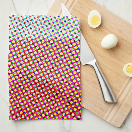 Abstracte Cupioromantische Pride Flag Theedoek (Quarter Fold)