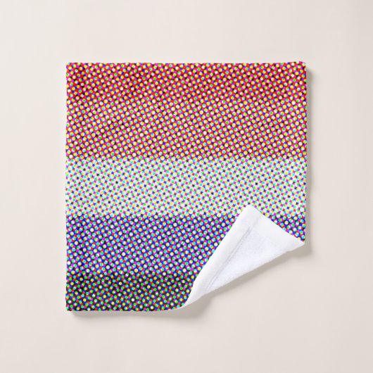 Abstracte Cupioromantische Pride Flag Washandje (Wasdoekje)