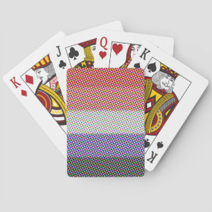 Abstracte Cupioromantische Pride-vlag   Pokerkaarten