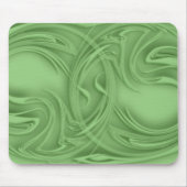 Abstracte curve over groen kunstwerk muismat (Voorkant)