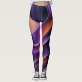 Abstracte Curven Leggings (Voorkant)