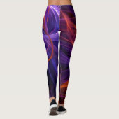Abstracte Curven Leggings (Achterkant)