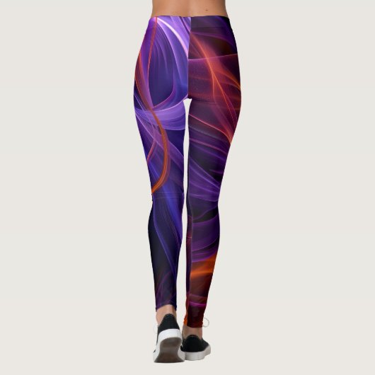 Abstracte Curven Leggings (Achterkant)
