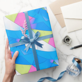 Abstracte curven minimalistisch patroon cadeaupapier
