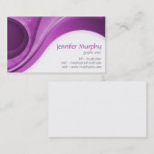 Abstracte curven - Paars Visitekaartje (Voorkant / Achterkant)