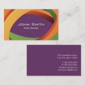 Abstracte curven Piano Teacher Visitekaartje (Voorkant / Achterkant)