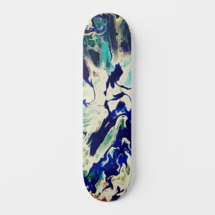 Abstracte Custom Street Art Geïnspireerd Blue Spla Persoonlijk Skateboard