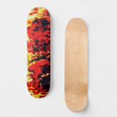Abstracte Custom Street Art Geïnspireerd Fire Swir Persoonlijk Skateboard (Voorkant)