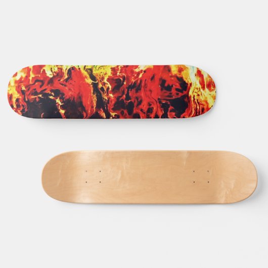 Abstracte Custom Street Art Geïnspireerd Fire Swir Persoonlijk Skateboard (Horizontaal)