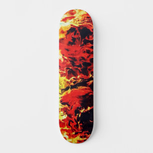 Abstracte Custom Street Art Geïnspireerd Fire Swir Persoonlijk Skateboard