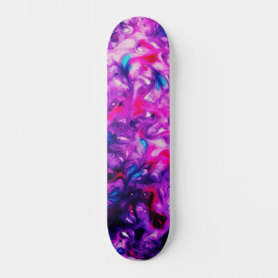 Abstracte Custom Street Art Geïnspireerd Pink Swir Persoonlijk Skateboard