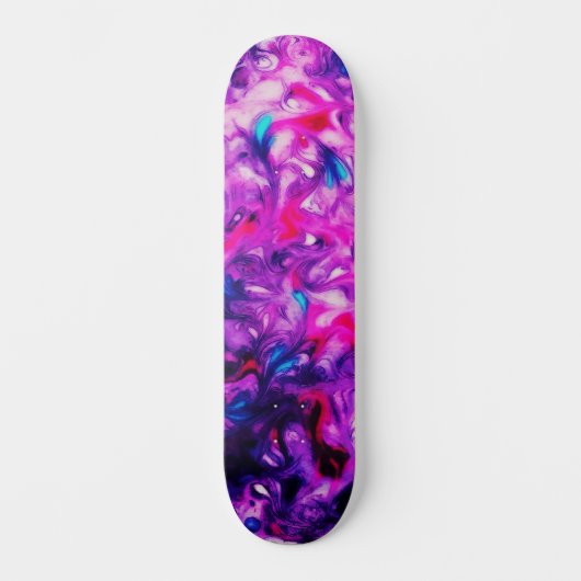Abstracte Custom Street Art Geïnspireerd Pink Swir Persoonlijk Skateboard (Voorkant)