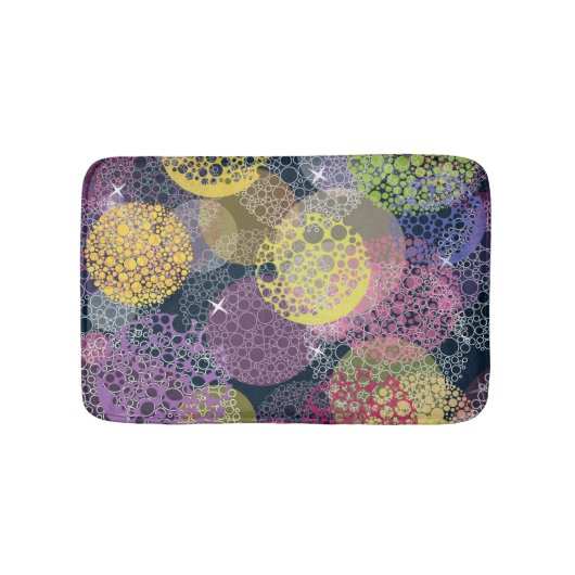 Abstracte Cute Polka Dot Circle Badmat (Voorkant)