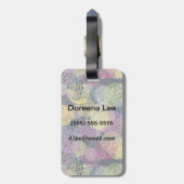 Abstracte Cute Polka Dot Circle Bagagelabel (Achterkant verticaal)