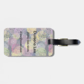 Abstracte Cute Polka Dot Circle Bagagelabel (Achterkant horizontaal)